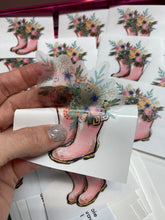 Load image into Gallery viewer, Sticker 3H Garden Pink Boots with Flowers