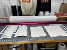 Load image into Gallery viewer, Holographic Holly Laminating Sheets 6 x 12, 8 x 11, 8 1/2 x 11, 12 x 12 inches for Cold Laminating Sticker Overlay