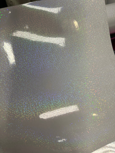Holographic Snow Laminating Sheets 6 x 12, 8 x 11, 8 1/2 x 11, 12 x 12 inches for Cold Laminating Sticker Overlay