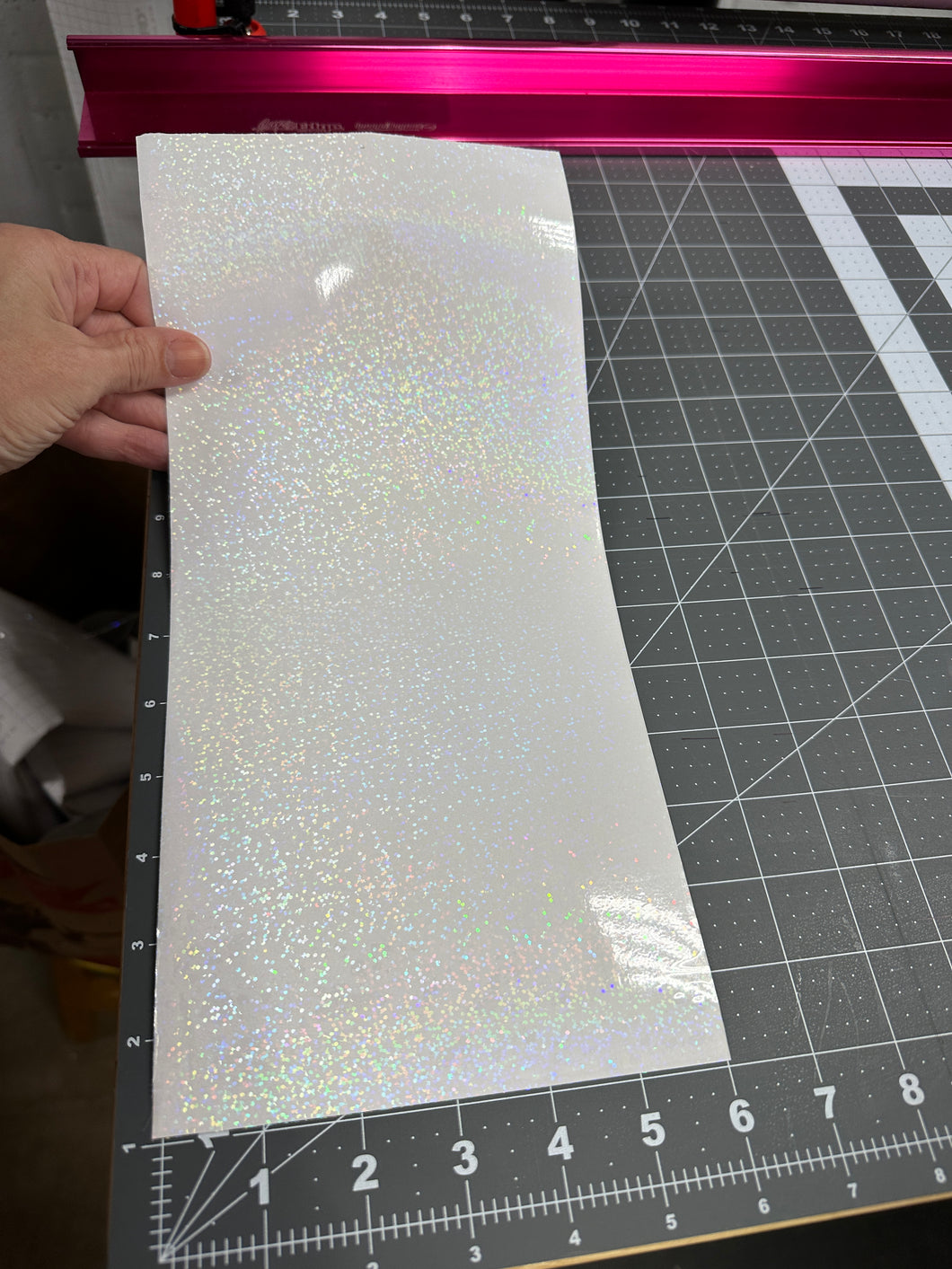 Holographic Snow Laminating Sheets 6 x 12, 8 x 11, 8 1/2 x 11, 12 x 12 inches for Cold Laminating Sticker Overlay