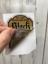 Load image into Gallery viewer, Sticker or Waterslide Decal 16C Black Flame Label Light Color