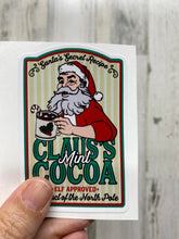 Load image into Gallery viewer, Sticker 16-O Santa Mint Hot Cocoa Drink Label