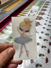 Load image into Gallery viewer, Sticker 2G Ballerina Blue Dress with Yellow Hair