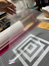 Load image into Gallery viewer, Stahls Clear Heat Transfer Vinyl HTV 12 x 18 inch sheets Gloss or Matte THIS IS NOT PRINTABALE