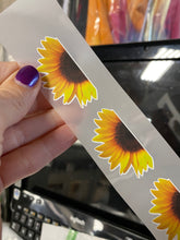 Load image into Gallery viewer, HTV Transfer Mini Half Sunflower for shoes, clothes, bags