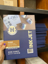 Load image into Gallery viewer, Hayes Paper Co Clear Inkjet Waterslide Decal Paper
