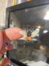 Load image into Gallery viewer, Sticker Set 24H Set of 9 Bees 3/4 inch tall each