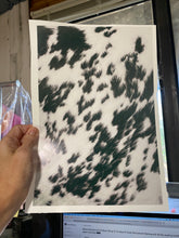 Load image into Gallery viewer, Printed Vinyl &amp; HTV BLACK AND WHITE COWHIDE