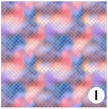 Load image into Gallery viewer, Printed Adhesive Vinyl SPARKLING MERMAID SCALES Patterned Vinyl 12 x 12 inch Sheet