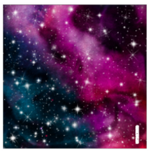 Load image into Gallery viewer, Printed Adhesive Vinyl PINK GALAXY 12 x 12 inch sheet