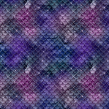 Load image into Gallery viewer, Printed HTV MERMAID GLITTER Pattern Heat Transfer Vinyl 12 x 12 inch sheet