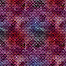 Load image into Gallery viewer, Printed HTV MERMAID GLITTER Pattern Heat Transfer Vinyl 12 x 12 inch sheet