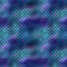 Load image into Gallery viewer, Printed HTV MERMAID GLITTER Pattern Heat Transfer Vinyl 12 x 12 inch sheet