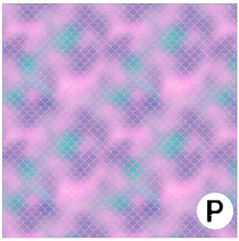 Load image into Gallery viewer, Printed Adhesive Vinyl SPARKLING MERMAID SCALES Patterned Vinyl 12 x 12 inch Sheet
