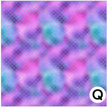 Load image into Gallery viewer, Printed Adhesive Vinyl SPARKLING MERMAID SCALES Patterned Vinyl 12 x 12 inch Sheet