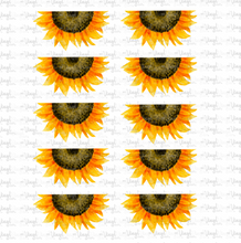 Load image into Gallery viewer, Waterslide Sheet HALF WATERCOLOR SUNFLOWERS