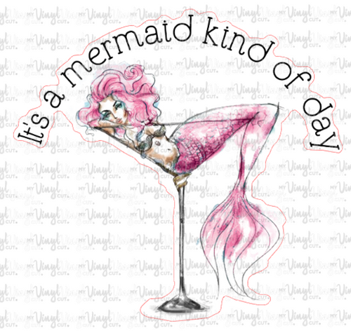 Sticker 43F Pink MERMAID MARTINI