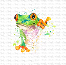 Load image into Gallery viewer, Waterslide Decal Watercolor TREE FROG