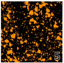 Load image into Gallery viewer, Printed Adhesive Vinyl NEON PAINT SPLATTER on Black Background