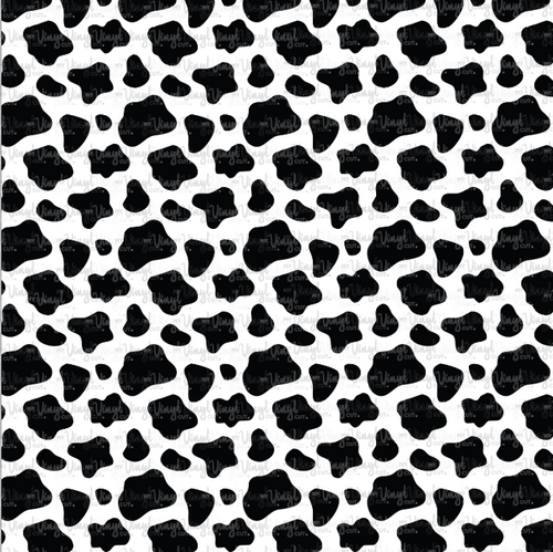 Printed HTV Vinyl COW PRINT Pattern 12 x 12 sheet
