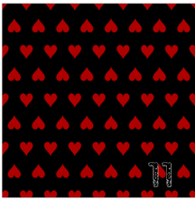 Load image into Gallery viewer, Printed Adhesive Vinyl QUEEN OF HEARTS Patterned Vinyl 12 x 12 inch sheet