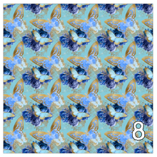 Load image into Gallery viewer, Printed Heat Transfer Vinyl HTV PAINTED BUTTERFLIES Pattern 12 x 12 inch sheet