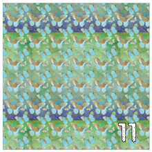 Load image into Gallery viewer, Printed Heat Transfer Vinyl HTV PAINTED BUTTERFLIES Pattern 12 x 12 inch sheet