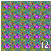 Load image into Gallery viewer, Printed Heat Transfer Vinyl HTV PAINTED BUTTERFLIES Pattern 12 x 12 inch sheet