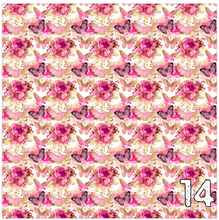 Load image into Gallery viewer, Printed Heat Transfer Vinyl HTV PAINTED BUTTERFLIES Pattern 12 x 12 inch sheet