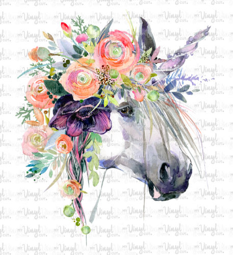 Waterslide Decal Watercolor Unicorn