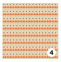 Load image into Gallery viewer, Printed Adhesive Vinyl MID CENTURY RETRO Patterns 12 x 12 inch sheet