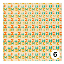 Load image into Gallery viewer, Printed Adhesive Vinyl MID CENTURY RETRO Patterns 12 x 12 inch sheet