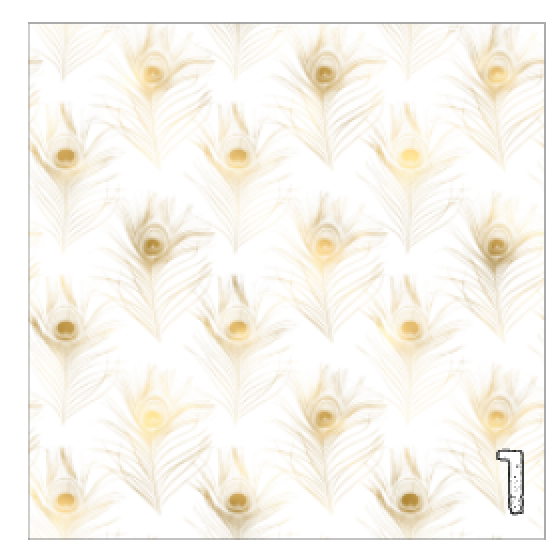 Printed Adhesive Vinyl White and Gold Animal Prints