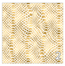 Load image into Gallery viewer, Printed Adhesive Vinyl White and Gold Animal Prints