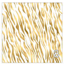 Load image into Gallery viewer, Printed Adhesive Vinyl White and Gold Animal Prints