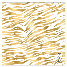 Load image into Gallery viewer, Printed Adhesive Vinyl White and Gold Animal Prints