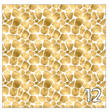 Load image into Gallery viewer, Printed Adhesive Vinyl White and Gold Animal Prints