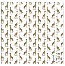 Load image into Gallery viewer, Printed Adhesive Vinyl White and Gold Animal Prints