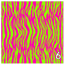 Load image into Gallery viewer, Printed Heat Transfer Vinyl HTV NEON SAFARI 12 x 12 inch sheet