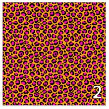 Load image into Gallery viewer, Printed Heat Transfer Vinyl HTV NEON SAFARI 12 x 12 inch sheet