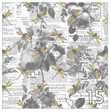 Load image into Gallery viewer, Printed Heat Transfer Vinyl HTV VINTAGE DRAGONFLIES
