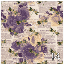 Load image into Gallery viewer, Printed Adhesive Vinyl VINTAGE DRAGONFLIES