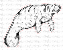 Load image into Gallery viewer, Sticker Manatee