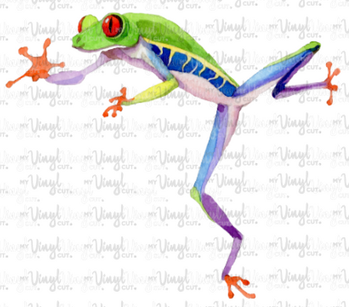 Waterslide Decal Tree Frog4