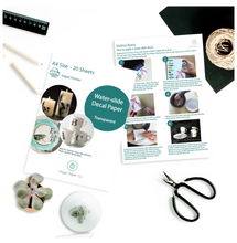 Load image into Gallery viewer, Hayes Paper Co Clear Inkjet Waterslide Decal Paper