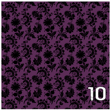 Load image into Gallery viewer, Printed Heat Transfer Vinyl HTV PURPLE GOTHIC Pattern Vinyl 12 x 12 inch sheets