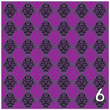 Load image into Gallery viewer, Printed Heat Transfer Vinyl HTV PURPLE GOTHIC Pattern Vinyl 12 x 12 inch sheets