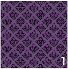 Load image into Gallery viewer, Printed Heat Transfer Vinyl HTV PURPLE GOTHIC Pattern Vinyl 12 x 12 inch sheets