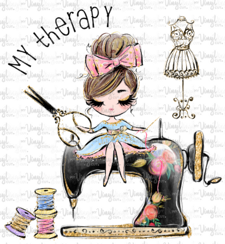 Waterslide Decal Sewing Queen