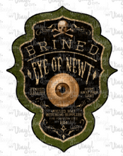 Load image into Gallery viewer, Waterslide Decal Apothecary Label Eye of Newt